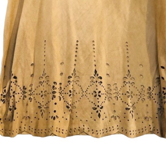 Faux Suede Ladies Cut Out Top - S - Picture 5 of 7